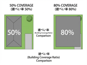 土地の「建ぺい率」と「容積率」|豊橋の住宅街で建てられる家の大きさの上限